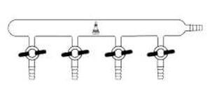 MANIFOLD 4 VIAS 4 MM T/T SAIDA A DIREITA 425 MM TOTAL