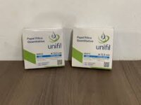 PAPEL FILTRO QUANTITATIVO Ø 7 CM FAIXA PRETA